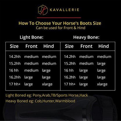 Kavallerie Classic Tendon Boots, Impact-Absorbing Material, Breathable & Evenly Distribute Pressure, Protect Tendon and Ligaments, Anti-Slip, Anti- Sore and Moisture Repellant Show Jumping Boots