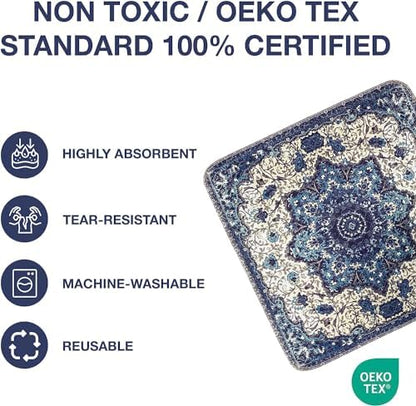 PUPIBOO Washable Pee Pads for Dogs and Cats - Super Absorbent Reusable Puppy Training Pads - 100% Waterproof, Leak-Proof & Non-Slip Whelping Pads for Pet Housebreaking