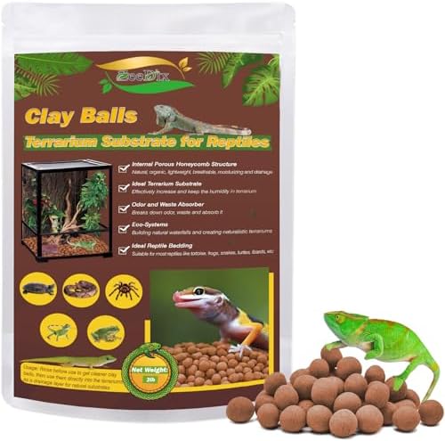 ZeeDix 2 LBS Leca Clay Balls for Reptile & Terrarium Substrate