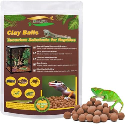 ZeeDix 2 LBS Leca Clay Balls for Reptile & Terrarium Substrate