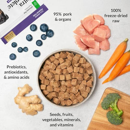ULTIMATE PET NUTRITION Nutra Complete Freeze-Dried Dog Food, Pork 1lb x4