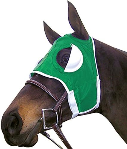 Intrepid International Horse Mask - Half Cup Blinker Mask, Training Equipment, Adjustable Horse Riding Gear - Half Cup Blinders with Touch Tape Closure, Calming Aid, One-Size