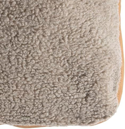 Carhartt Firm Duck Sherpa-Topped Dog Bed Carhartt Brown M
