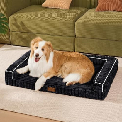 Orthopedic Large Dog Bed Furry Pet Bed, Washable Cover 36''X24''