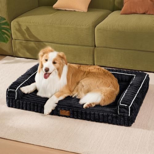Orthopedic Large Dog Bed Furry Pet Bed, Washable Cover 36''X24''