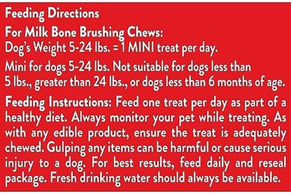 Milk-Bone Brushing Chews, Mini, Original Flavor, 90 Dental Treats
