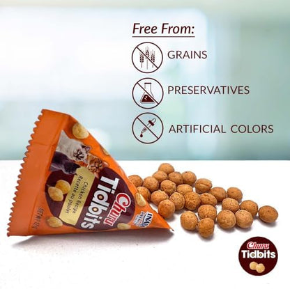 INABA Churu Tidbits Chewy Cat Treats, Tuna Salmon, 8ct