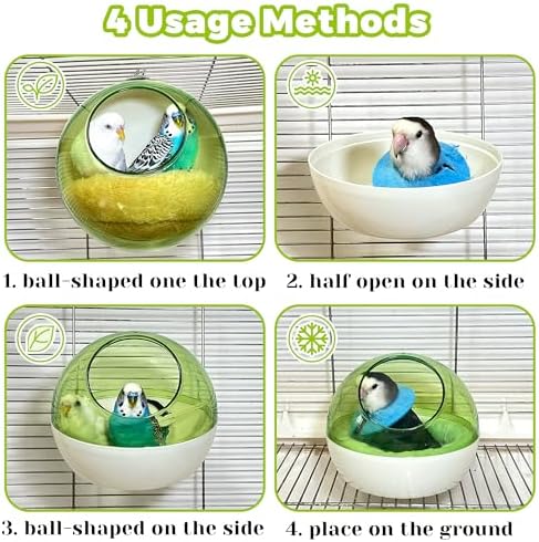 Bird Nest for Cage Bite-Resistant, Washable, Clear Observation, Warm