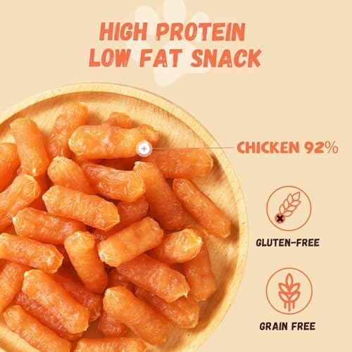 Pawmate Dog Treats Chicken Sausages, Chicken Jerky Training Treats 10.6 oz