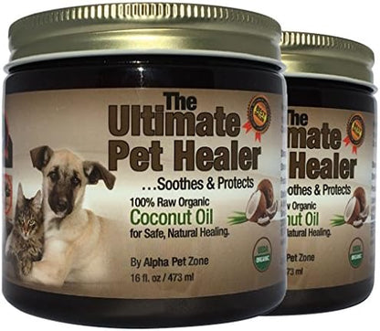 Organic Coconut Oil for Dogs, Cats, Pets, 32 oz, Skin & Coat