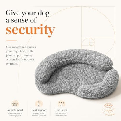 Circle Dog Bed for Small Dogs, Calming, Orthopedic Memory Foam