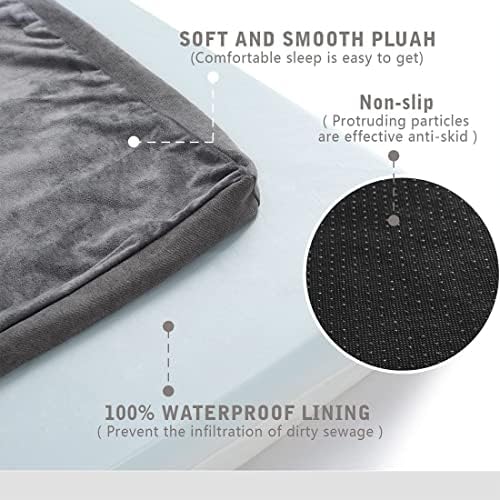 Orthopedic Memory Foam Dog Bed, Cooling Dog Beds for Medium Dogs -Waterproof Pet Bed for Crate with Removable Washable Cover, M(29inch,45Lbs)