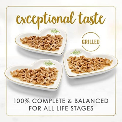 Fancy Feast Purina Grilled Wet Cat Food Seafood Collection in Wet Cat Food Variety Pack - 3 oz. Cans,(Pack of 60)