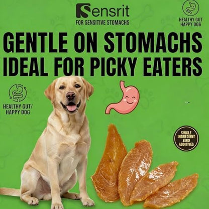 100% Dried Chicken Slices Dog Treats - 120g Single Ingredient Jerky, High Protein (68%) Real Chicken Breast Snacks, Natural Training Rewards for All Dogs, Grain-Free & Low Fat