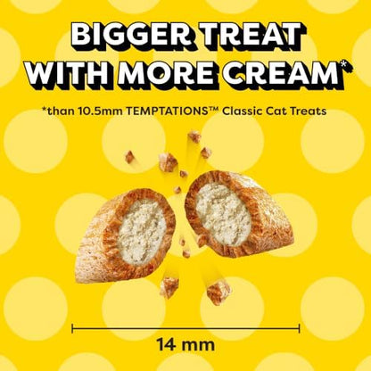 Temptations Jumbo Stuff Crunchy & Soft Cat Treats, Chicken, 14 oz