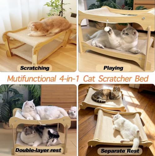 Two Level Sisal Cat Scratcher Bed