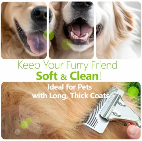 Dog Brush for Shedding – Deshedding Grooming Tool for Dogs and Cats