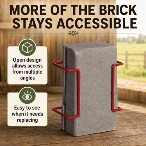 LBH MARKET 4 lb Salt Block Holder for Horses & Goats, Color Varies