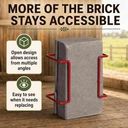 LBH MARKET 4 lb Salt Block Holder for Horses & Goats, Color Varies