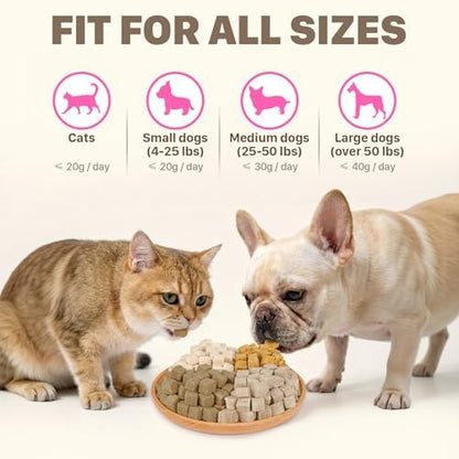Freeze Dried Salmon Treats for Dogs & Cats, 6 oz