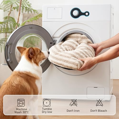 FURTIME Washable Dog Bed Medium Size Dogs, Deluxe Dog Crate Beds