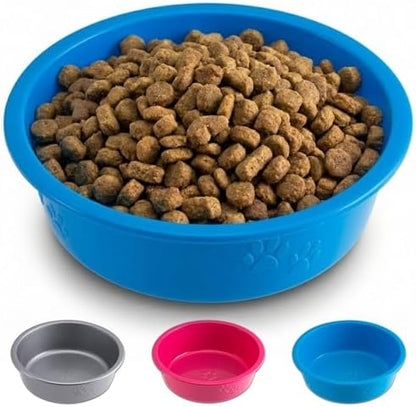 Loving Pets Dolce Luminoso Dog Bowl, Medium, Blue
