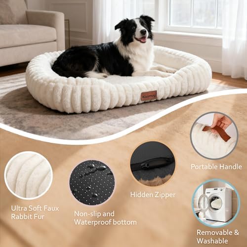 Orthopedic Dog Bed, Washable Large Dog Couch for Senior Dogs