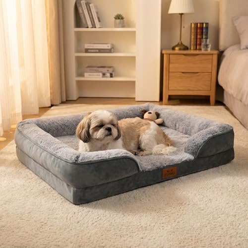 Orthopedic Dog Bed Medium Size Dog, Memory Foam Dog Bed Couch, 30" L