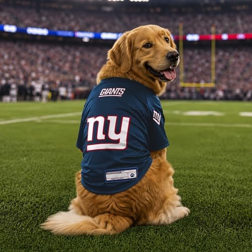 Littlearth NFL New York Giants Stretch Pet Jersey, Team Color, Medium