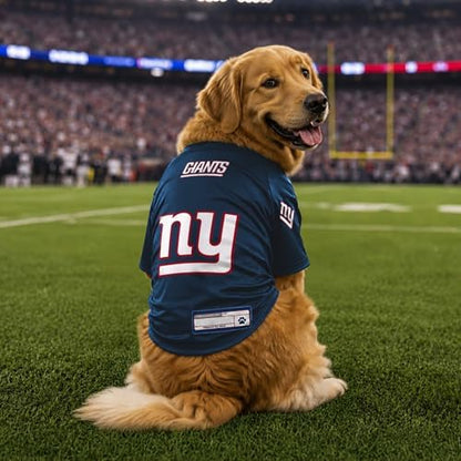 Littlearth NFL New York Giants Stretch Pet Jersey, Team Color, Medium