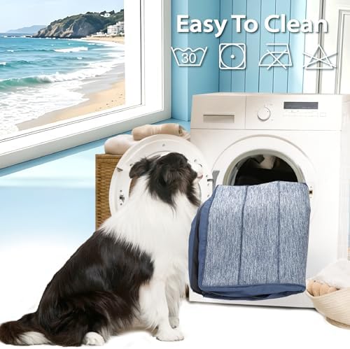 Dog Cooling Mat for Large Dogs, 47"x29" Memory Foam Pet Pad