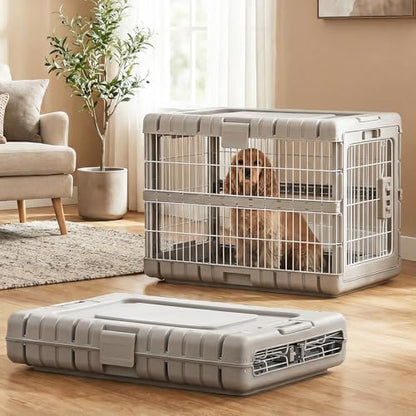 ZOMISIA 28" L Collapsible Dog Crate for Dogs, Heavy Duty Dog Kennel Indoor