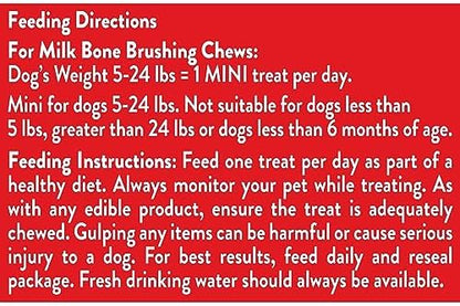 Milk-Bone Brushing Chews, Small/Medium, Fresh Flavor, 45 Dental Treats