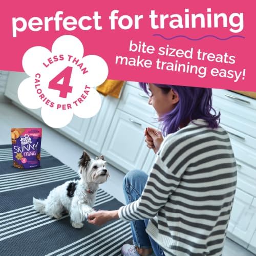 Fruitables Skinny Mini Dog Treats, Training Treats, Grilled Bison, 5oz