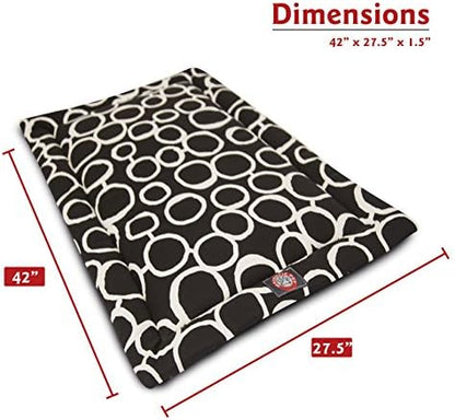 42" Fusion Black Crate Dog Bed Mat By Majestic Pet Products