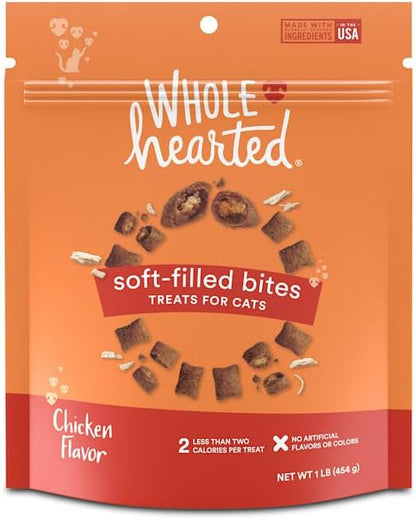 WholeHearted Chicken Flavor Soft-Filled Bites Cat Treats 16 oz.
