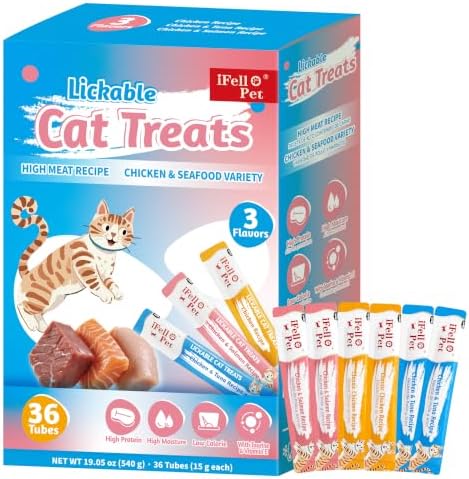 Cat Treats High Meat High Moisture Chicken, 15g Each Chicken Mix 36 Tubes