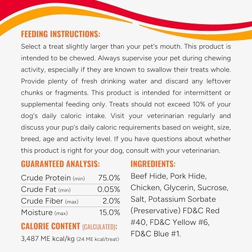 Good 'n' Fun Twists Long-Lasting Dog Treat, Real Protein, 22 Count (7 Pack)