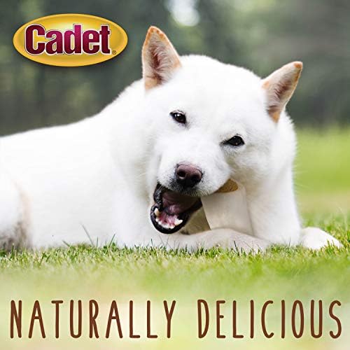 Cadet Stuffed Shin Bone, Long-Lasting Dog Chew Bones for Aggressive Chewers, High-Protein Filled Bone Dental Chew for-Dogs, Bacon & Cheese Flavor Filling, 5-6" for Large Dogs (Pack of 2)