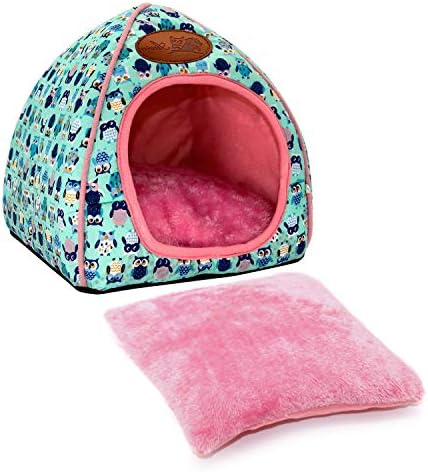 Guinea Pig Bed Hideout, Washable Hamster Cave for Small Animals