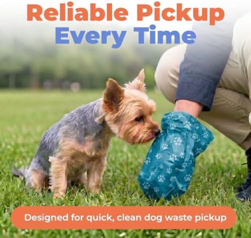 Best Pet Supplies Poop Bags for Dogs - Turquoise, 240 Count