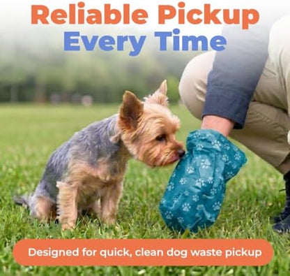 Best Pet Supplies Poop Bags for Dogs - Turquoise, 360 Count