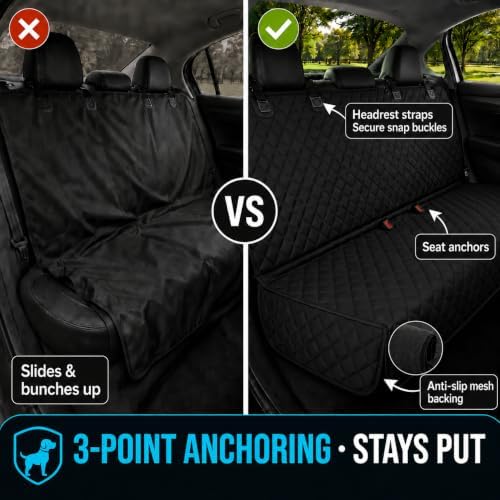 Dog Car Seat Cover & Protector, Pet Back Seat Cover for Cars & SUVs, 56"
