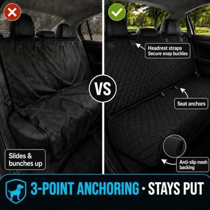Dog Car Seat Cover & Protector, Pet Back Seat Cover for Cars & SUVs, 56"