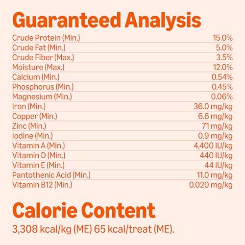 Amazon Basics Crunchy Dog Biscuits Peanut Butter Flavor Dog Treats 5 lb. Box