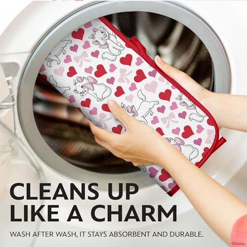Disney Aristocats Dish Drying Mat for Kitchen Counter, 2-Pack, 16"x18"