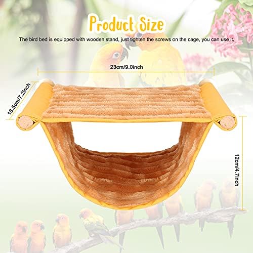 BWOGUE Bird Nest Bed Hanging Hammock, Parakeet Bed for Cage, Cockatiel Bed