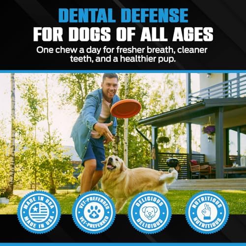 K10 Dental Chews for Dogs, Supports Dental & Oral Wellness, 60 Count