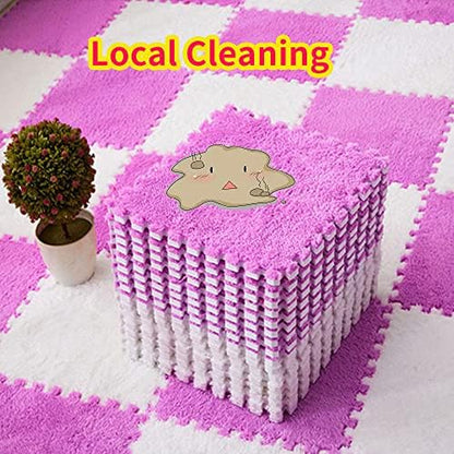Oncpcare 10Pcs 11” x 11” Guinea Pig Pads Washable, Reusable Guinea Pig Fleece Cage Liners, Soft Warm Rabbit Sleep Mat Blanket Bed (Rose Red)