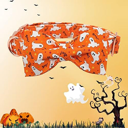Lionheart Glory Halloween Dog Collars, Adjustable Heavy Duty Bowtie Collar for X-Small Puppies